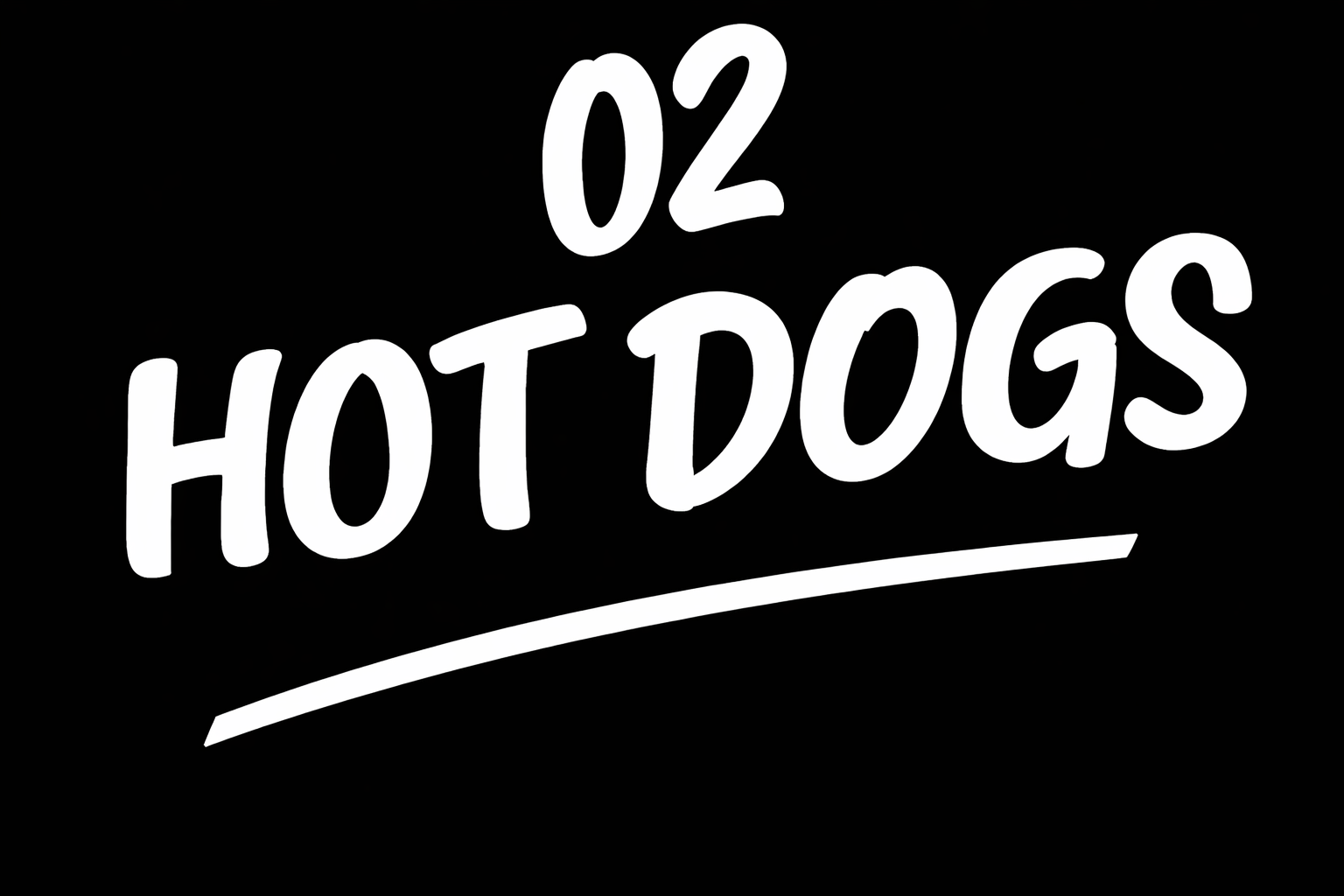 Bold _02 HOT DOGS_ logo design